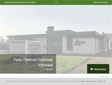 Tablet Screenshot of fysiocentrumoptimaal.nl